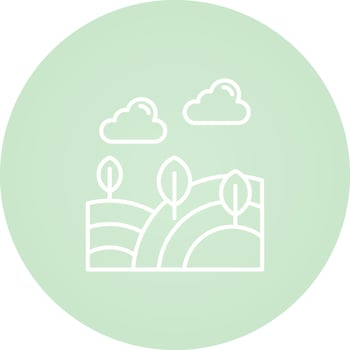 Field Line Vector Icon