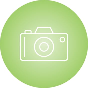 Unique Camera Line Vector Icon
