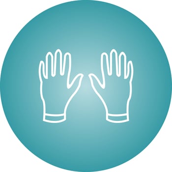 Unique Gloves Line Vector Icon