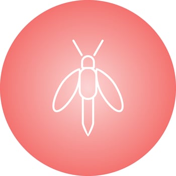 Unique Firefly Line Vector Icon
