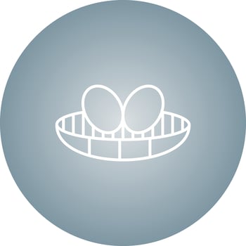 Unique birds nest Vector Line Icon