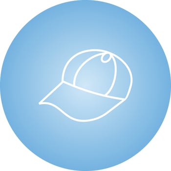 Unique Summer Cap Vector Line Icon
