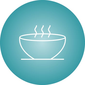 Unique Hot Soup Vector Line Icon