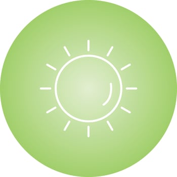 Unique Sun Vector Line Icon