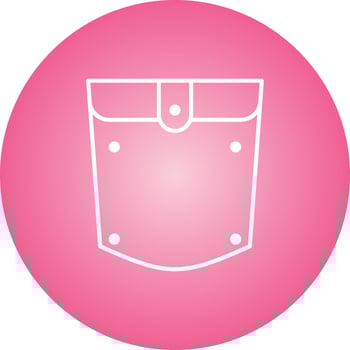 Unique Pocket Square Vector Line Icon