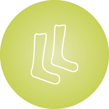 Unique Pair Of Sock Vector Line Icon