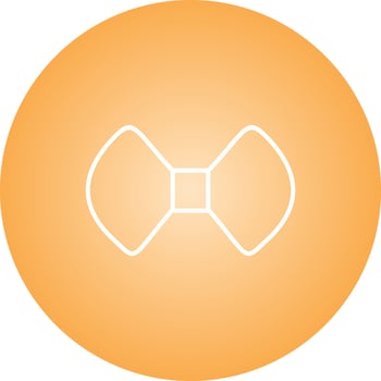 Unique Bow Tie Vector Line Icon