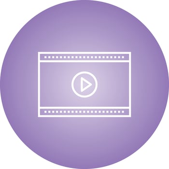 Unique Video Player Vector Line Icon