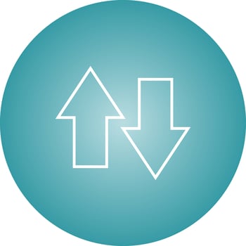 Unique Data Connection Vector Line Icon