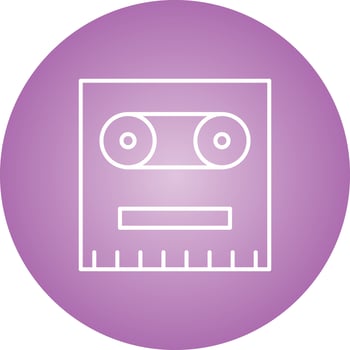 Unique Recorder Vector Line Icon