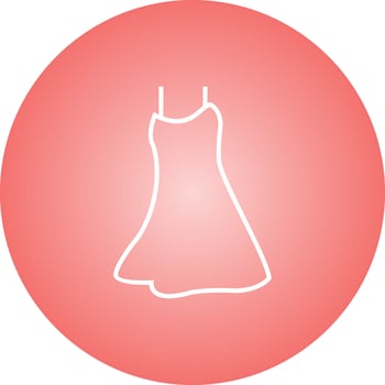 Unique Night Dress Vector Line Icon
