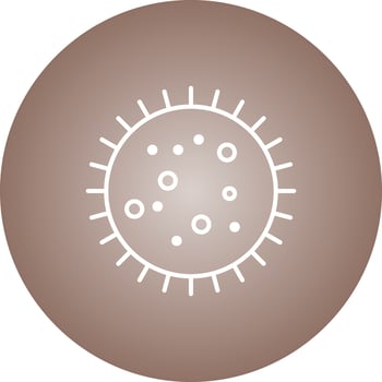 Unique Bacteria In Slide Vector Line Icon