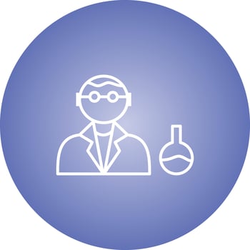 Unique Chemist Vector Line Icon