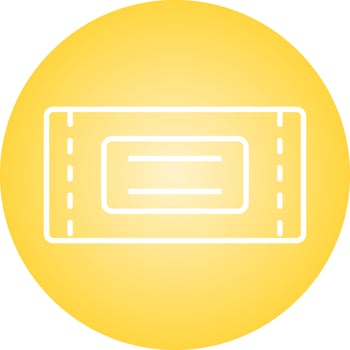 Unique Tickets Vector Line Icon