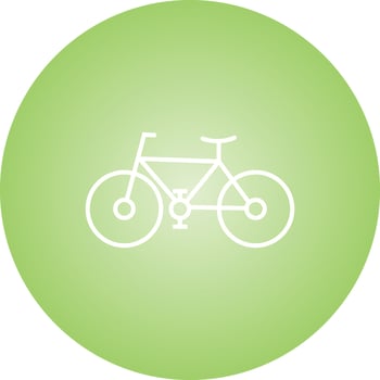 Unique Bicycle Vector Line Icon
