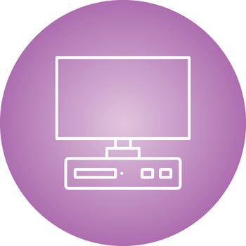 Unique Desktop Vector Line Icon