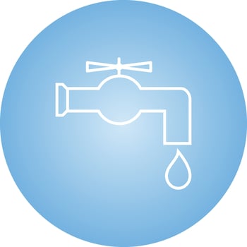 Unique Water Tap Vector Line Icon