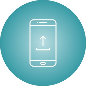 Unique Upload To Phone Vector Line Icon