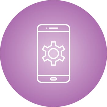 Unique Settings Vector Line Icon