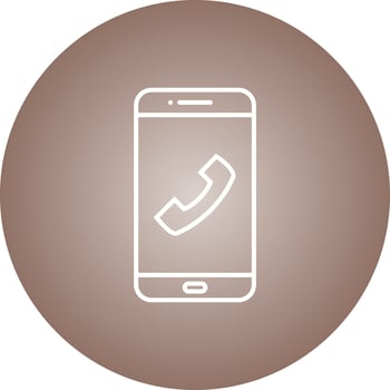 Unique Dial Call Vector Line Icon