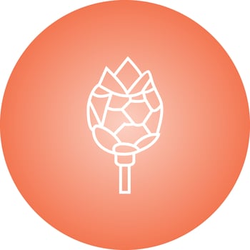 Unique Artichoke Vector Line Icon