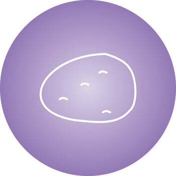 Unique Potato Vector Line Icon