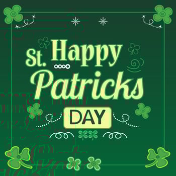 Saint Patricks Day Greeting Card Background vector