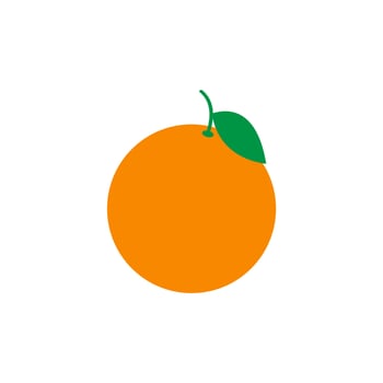 orange fruit flat design vector illustration