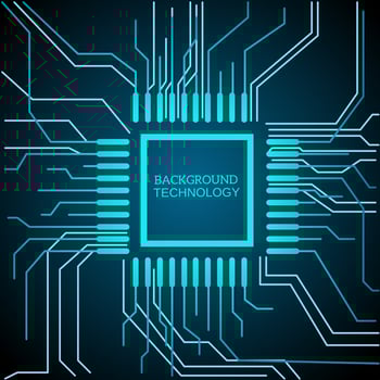 abstract background technology of circuit processor concept of artificial intelligence vector
