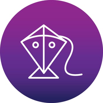 Kite Vector Icon
