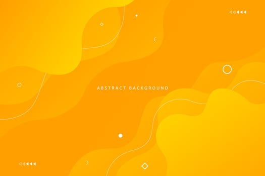 yellow abstract wavy trendy gradient background for web banner poster flyer vector