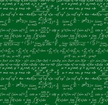Scientific formulas, algebra equations, theorems vector