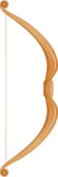 Cartoon cupid's bow. Valentine's day love symbols for gifts, cards, posters. Vector illustration.