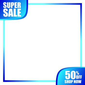 Social Media Promotion Big super sale discount offer. Online post. Promotion template png