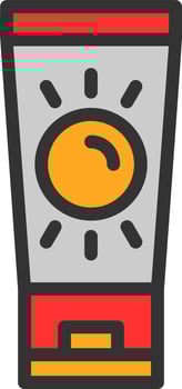 Sunblock Vector Icon Design