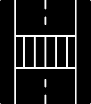 Pedestrian Crossing Vector Icon Design