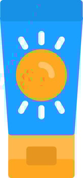 Sunblock Vector Icon Design