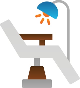 Dentist Chair Vector Icon Design