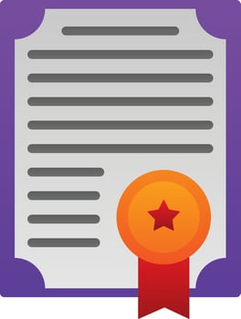 Cirtificate Vector Icon Design