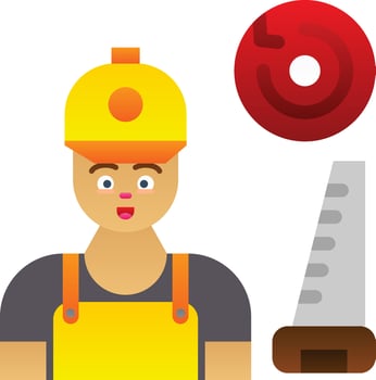 Carpenter Vector Icon Design
