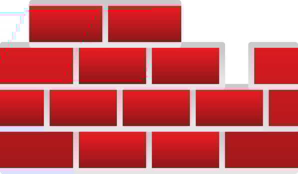 Brickwall Vector Icon Design