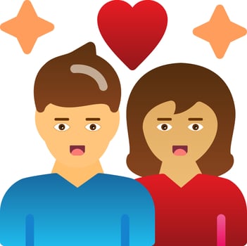 Couple Vector Icon Design