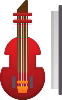 Violin Vector Icon Design