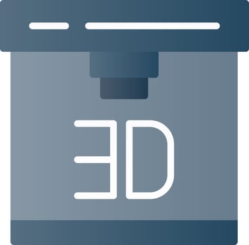 3d Printer Vector Icon Design