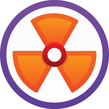Nuclear Energy Vector Icon Design