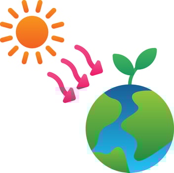 Sun Radiation Vector Icon Design