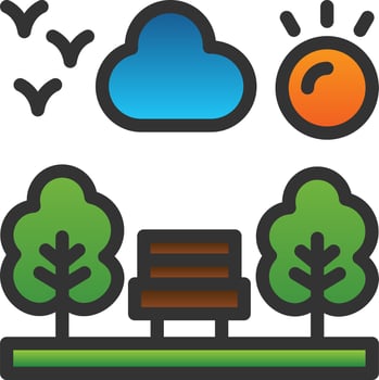 Park Vector Icon Design