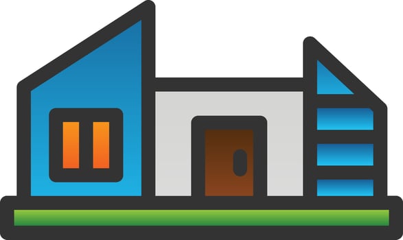 Farm House Vector Icon Design