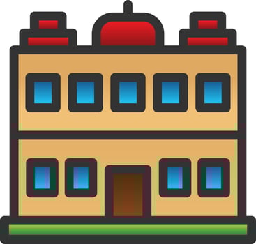 Mansion Vector Icon Design