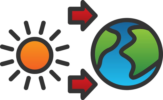 Thermal Energy Vector Icon Design